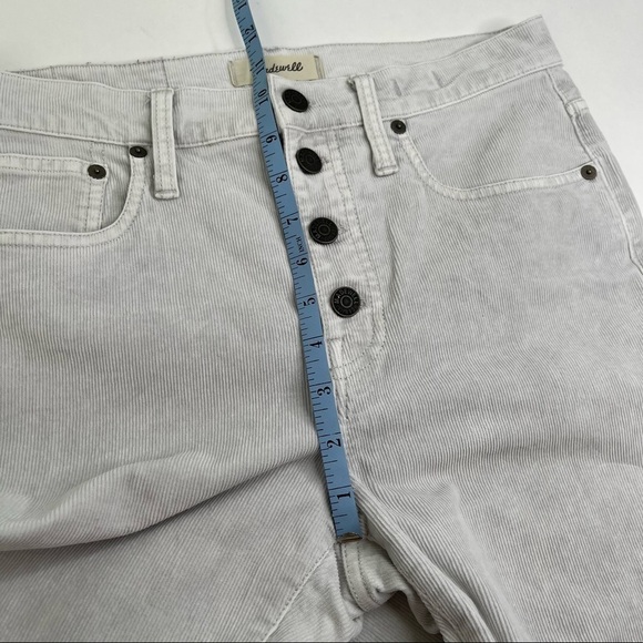 RARE Madewell Cool Fog Button-Front Tall Cali Demi-Boot High Rise Cordury Pants - Picture 16 of 17